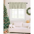 thumbnail image 7 of Valances for Windows, Vintage Sage Green Flowers Plants Rod Pocket Short Window Valance Curtains Holiday Window Treatment for Kitchen Living Room Bathroom, 42"x18", 7 of 7