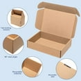 thumbnail image 4 of Shipping Boxes 7x5x2" 25 Pack - Brown Corrugated Cardboard Box Mailing for Small Business, Kraft Medium Literature Mailer Packaging Supplies, 4 of 6