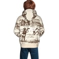 thumbnail image 6 of Kll Unisex Kids Boys Girls Hooded Pocket Pullover Hoodies-Cows On The Farm, 6 of 9