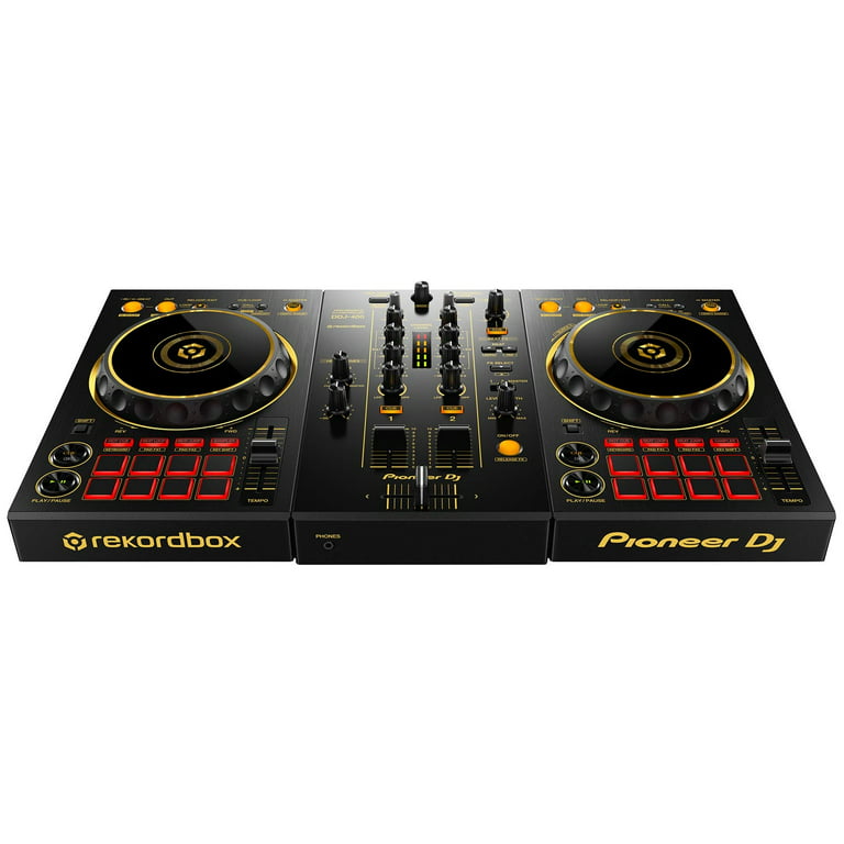 Pioneer DJ Limited Edition DDJ-400 2-channel rekordbox DJ Controller with  3 Powered Desktop Monitors Package 