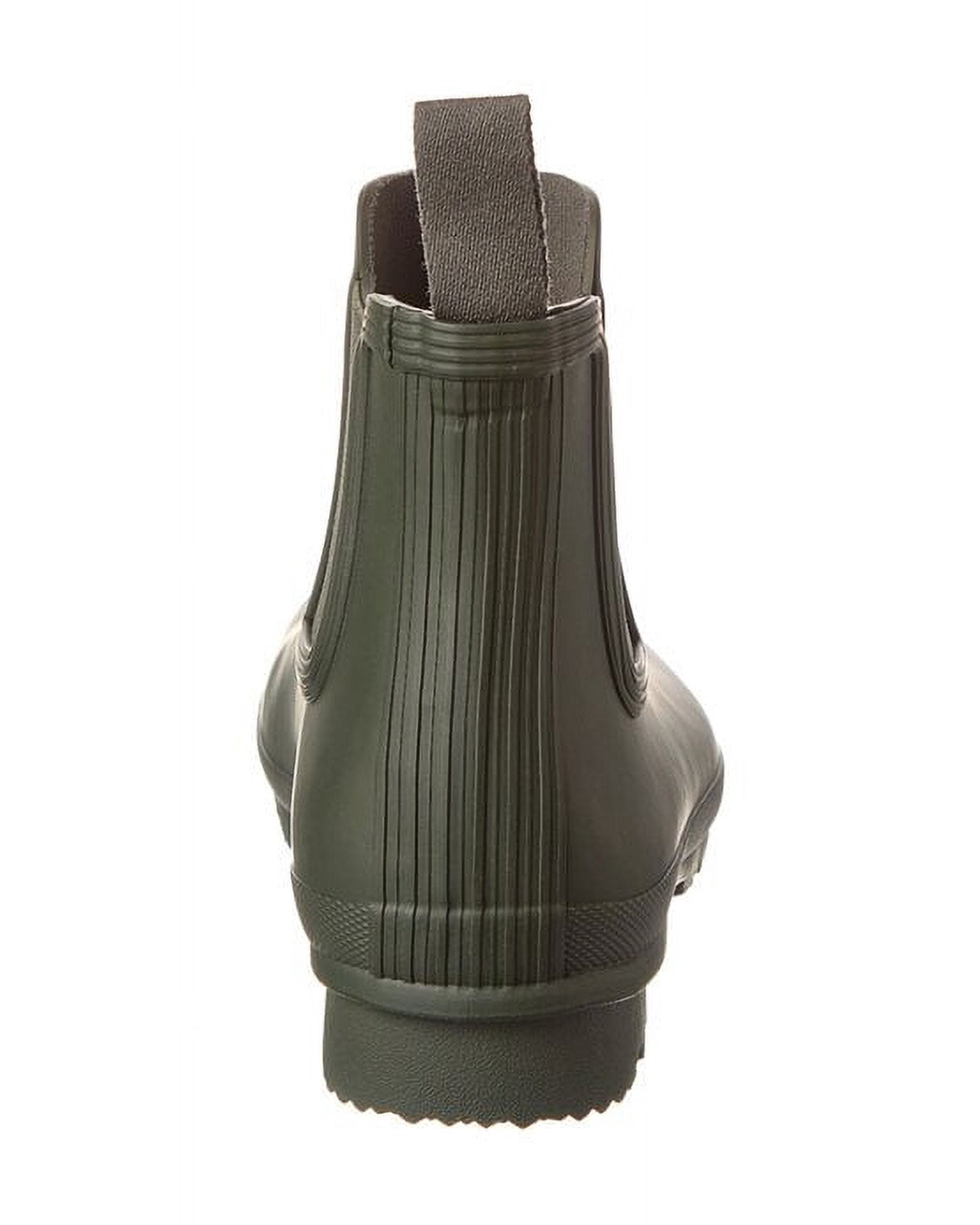 Hunter Men's Original Chelsea Rain Boots - Dark Olive Rubber Ankle Boots, Size 10 US - View #12