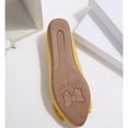 thumbnail image 4 of Miluxas Women's Ballet Flat Shoes Bowknot Flats Round Toe Wedding Flats Yellow 9.5(43), 4 of 7