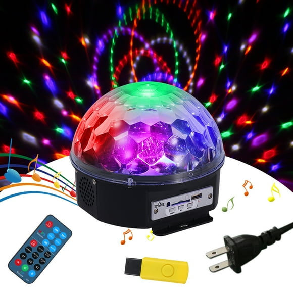 Yeacher Tomshine Mini Rotating Magic Ball LED Light Multi Color Changes Sound Activated Auto