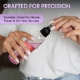 thumbnail image 5 of Fine Mist Spray Bottles 8 OZ, Empty Refillable Containers - Essential Oils, Disinfectant Spray, Water (Pack of 3, Black), 5 of 8