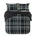 thumbnail image 6 of Mainstays 7-Piece Reversible Bed in a Bag Comforter Set with Sheets, Black and White Checker, Full, 6 of 12