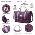 thumbnail image 5 of Gynky Travel Duffle Bag Weekender Bags for Women with Shoe Compartment Carry on Overnight Bag Gym Duffel Bag with Wet Pocket Hospital Bags for Labor and Delivery, 5 of 8