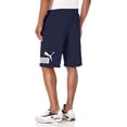 thumbnail image 2 of PUMA Mens Big Logo 10 Shorts Medium Peacoat/White, 2 of 2