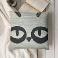 thumbnail image 3 of YINGXI  Eyes Throw Pillow Cover Close Lash Cartoon Wink Eyelash Monochrome Makeup Eyelid Simple Black Pillow Case Decorative Men Women Boy Girl Room Cushion Cover for Home Couch Bed 24x24in, 3 of 5