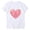 White, variant on mihongmao Plus Size Valentine Shirts for Womens Printed Round Neck Short Sleeved Tshirt Pink 2X
