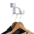 Mainstays Over the Door Valet Plastic Hanging Organizer Hooks Set of 4 White