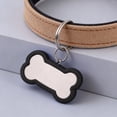 thumbnail image 3 of SIfdSeng Stainless Steel Engraved Glitter Bone Shape ID Double Custom Text Lightweight Cat Name, 3 of 4
