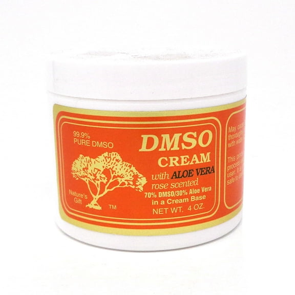 DMSO Cream With Aloe Vera Rose Scented - 4 Ounces