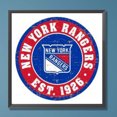 thumbnail image 1 of Cuadros Decorativos 5D bricolaje taladro redondo completo diamante pintura New York Rangers Art Craft (B6973) Wdftyju de costura negro 4 estilos, 1 of 7