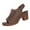 Coffee, variant on LIJCC Women's Elegant High Heel Comfortable Beach Slide Open Toe Sandals Fashion Hollow Out Design Peep Toe Chunky Heels Casual Summer Outdoor Orthopedic Sandals