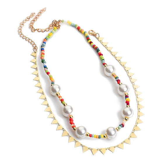 SOHI Women's Multicolour Everyday Multi-Layer Necklace