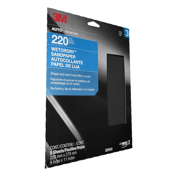 3m 32043 Imperial Wetordry 9" X 11" Sheet - 5 Sheets Per Pack