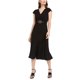 thumbnail image 1 of Calvin Klein Vestido acampanado con cinturón para mujer, negro, 12 Calvin Klein Alinear, 1 of 2