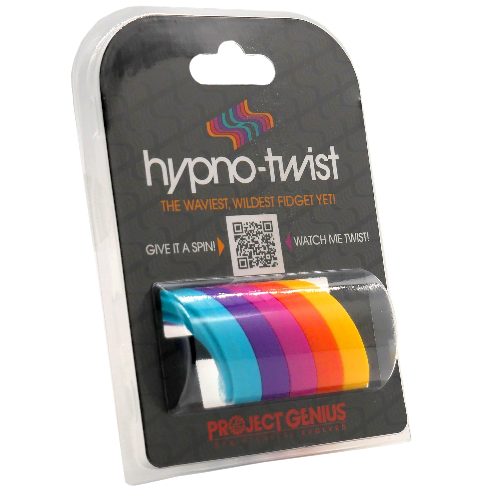 Hypno-twist –Hypnotic Fidget Toy, Glide the colorful rings for a hypnotic loop that spins again and again