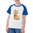 thumbnail image 1 of RXIRUCGD 2025 Vêtements d'Été pour Enfants Tout-Petits Garçons Filles Mode Mignon Col Rond Imprimé Manches Courtes Haut, 1 of 6