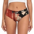 thumbnail image 1 of Fotbe Silhouette Trumpet Red Art Calzones Estampados para Mujer – Ropa Interior de Algodón, Cómoda, Suave y Elástica-Medium, 1 of 6