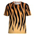 thumbnail image 5 of Animal Print Patterns Women's Short Sleeve T-Shirt Crew Neck Casual Summer Trendy Loose Fit Tops, 5 of 6