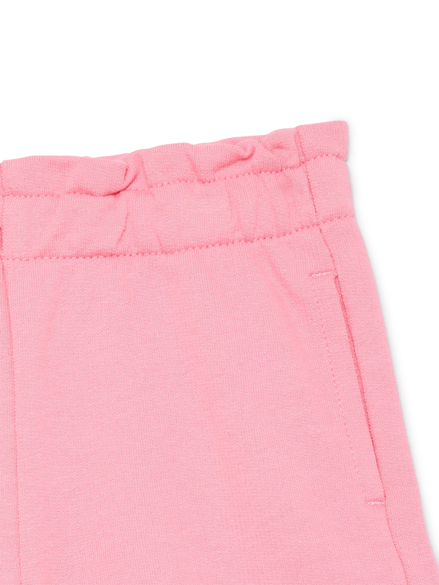 Wonder Nation Baby Girl Pocket French Terry Shorts, Sizes 0-24 Months