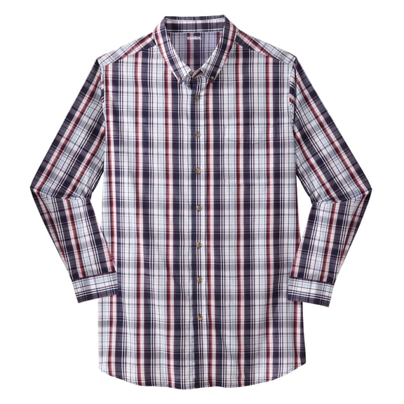 KingSize Men's Big & Tall Long Sleeve Wrinkle Free Sport Shirt