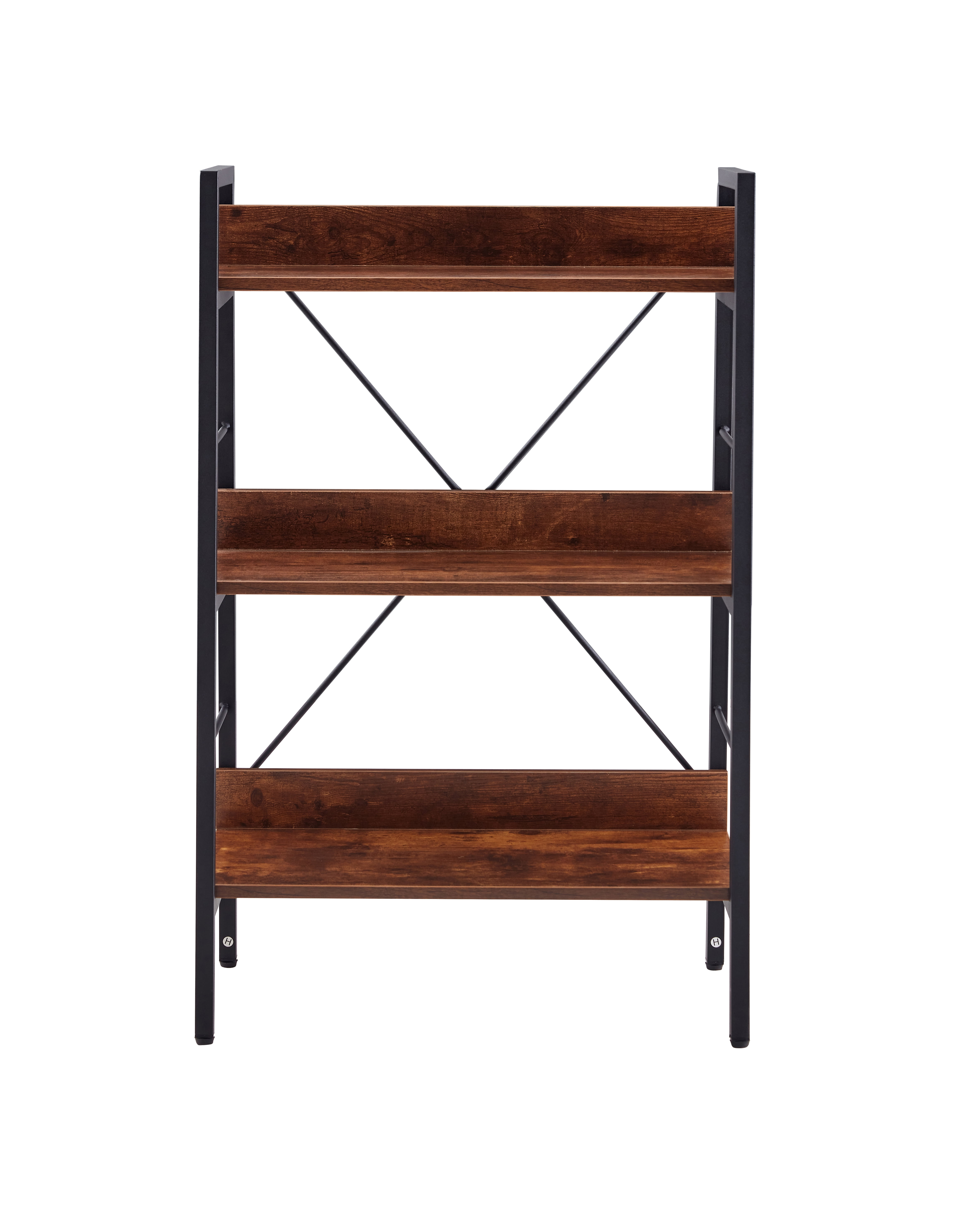 Private Jungle 3-Tier Bookshelf, Vintage Standing Storage Shelf, Display Shelving Units Metal Book Shelves,Rustic Brown Private Jungle 3-Tier Bookshelf, Vintage Standing Storage Shelf, Display Shelving Units Metal Book Shelves,Rustic Brown