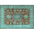 thumbnail image 1 of Ahgly Company Indoor Rectangle Persian Light Blue Traditional Area Rugs, 2' x 3', 1 of 4