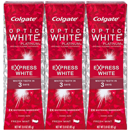 Colgate Optic White Platinum Express White Whitening Toothpaste - 3 ounce (3