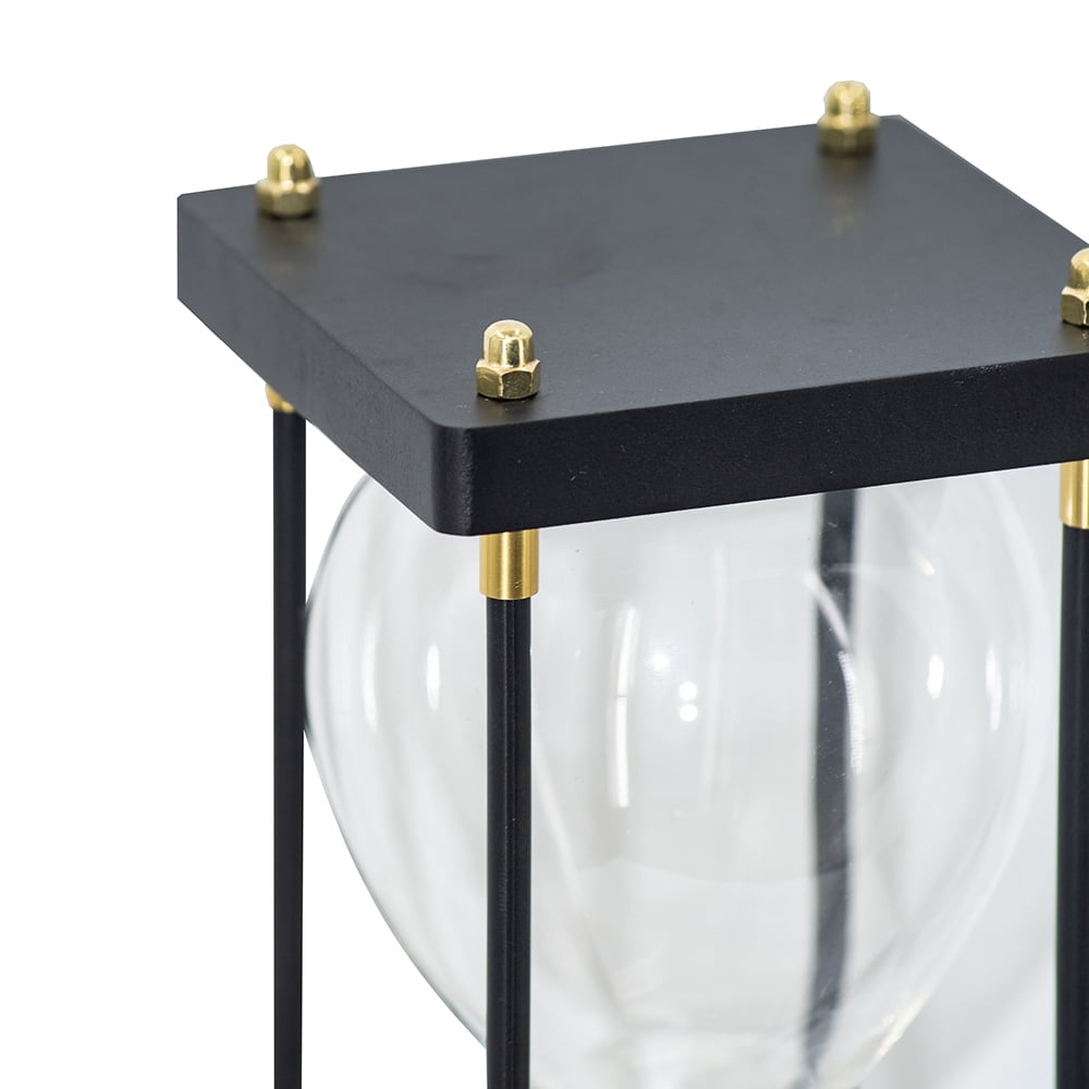 Hourglass With Wooden Frame, 4.3x4.3x12"