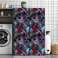 thumbnail image 3 of Peel and Stick Wallpaper Contact Paper Vintage Floral Tropical Jungle Botanical Leaf Moody Dark Black Green Self Adhesive and Removable 23.6in x 118in, 3 of 8