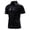 A-Black383, variant on Mens Polo Shirts Shiny Grid Surface Lapel Collar Shirts Button Front Short Sleeve Party Wear Tops