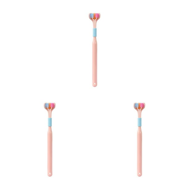Vogacara Cepillo de portátil de 3 lados para adultos, cepillo de para en viajes de Hotel, herramienta de limpieza de cepillo de Type1 NO1 Vogacara CBP444158