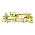 thumbnail image 2 of PRETXORVE Christmas Decorations, Christmas Ornaments, Christmas Tree Letter Board Hanging Plastic Electroplated Gold Leaves English Christmas Decorations Hanging ornaments, 2 of 2