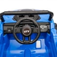 thumbnail image 6 of 12V Kids Ride On UTV Cars with Remote Control, Electric Car with High Chassis, Battery Power Kids Car with Bluetooth & MP3 Music Playback, Gift for Boys Girls Aged 3-5, Blue, 6 of 10