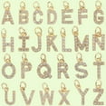 thumbnail image 6 of 26Pcs 26 Styles 18K Gold Plated Alphabet Charms Bulk A to Z Micro Pave Cubic Zirconia Rhinestone Letter Charms Pendants Accessories for Jewelry Making Earrings Bracelet Necklace DIY Crafts diy, 6 of 7