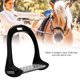 thumbnail image 1 of Wosune Estribos, Caballo de Trabajo Montar a Caballo, Equipo de equitación Equitación para Montar a Caballo(Black) Amonsee No, 1 of 6