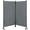 Gray, variant on Proman Products FS17184 Galaxy II Indoor/Outdoor Room Divider (2-Panels, 24" w / panel), Water Repellent Fabric, Metal Frame, 50.25" W x 12" D x 71" H, Gray