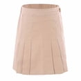 thumbnail image 1 of Bienzoe Girl's Cotton Stretchy School Uniforms Pleated Skirt Khaki 16, 1 of 9