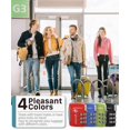 thumbnail image 2 of Fosmon TSA Accepted Cable Luggage Locks, 3 Digit Combination with Open Alert Indicator, Alloy Body, 2 of 8