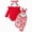 R635-Red, variant on NOLDARES Newborn Baby Girl Outfits 3 Items Long Sleeve Frill Romper Pants Headband Set Fall Winter Clothes,Red,9-12 M
