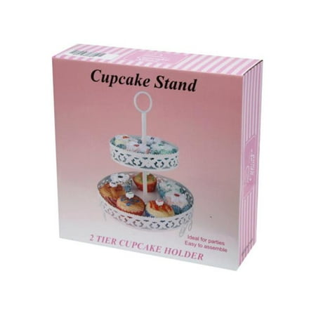 

Kole Imports AC368-2 Charmed 2 Tier Cupcake Stand - Pack of 2