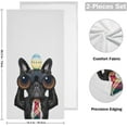 thumbnail image 2 of French Bulldog Dog Hand Towels 2 PCS, Easter Egg Kitchen Towel Ultra Soft and Highly Absorbent,Decorative Fingertip Face Towel for Bathroom Hotel, 28.3"x14.4", 2 of 5