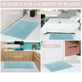 thumbnail image 3 of Home Weavers Inc Home Weavers Opulent Bathmat Absorbent Cotton Machine Washable, Reversible Bath Rug Aqua 20"x20", 3 of 5