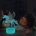 thumbnail image 4 of Unicorn Gifts For Grils,3d Illusion Night Light Bedside Lamp, 4 of 5
