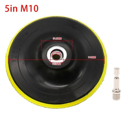 

3-7 Inch Self-adhesive Backing Pad Polishing Plate With 10/14mm Thread Adapter