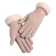 thumbnail image 2 of Gants Chauds pour Femmes Automne et Hiver Mode Simple Couleur Unie, 2 of 3