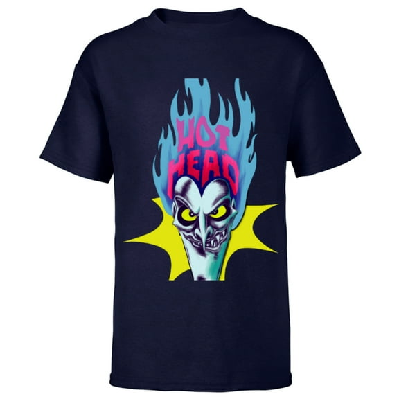 Disney Villains Hades Hot Head - Short Sleeve T-Shirt for Kids – Customized-Navy