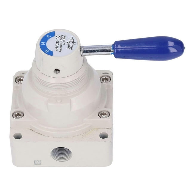 Rotary Lever Hand Valve Air Flow Control 0~1.0mpa 0?145Psi 3 Position 4 Way Pneumatic Switch4HV330?08